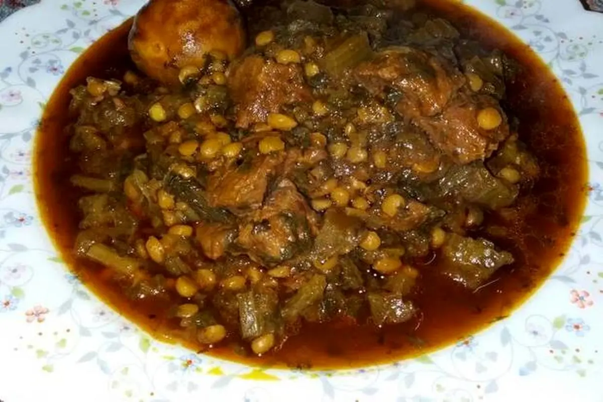 خورشت کرفس با لپه